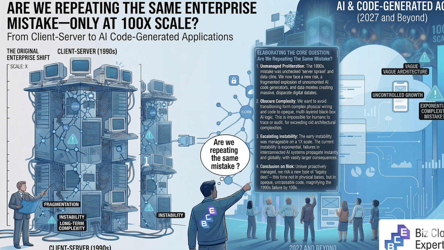 From 1990’s Client-Server to Today’s AI Code-Generated Applications